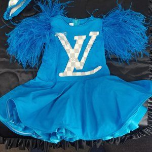 Custom Designed Pageant, Party or Stage wear Dress & Headband